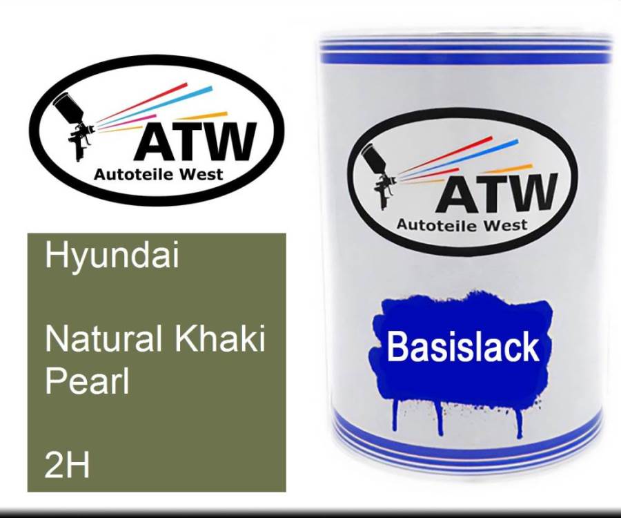 Hyundai, Natural Khaki Pearl, 2H: 500ml Lackdose, von ATW Autoteile West.